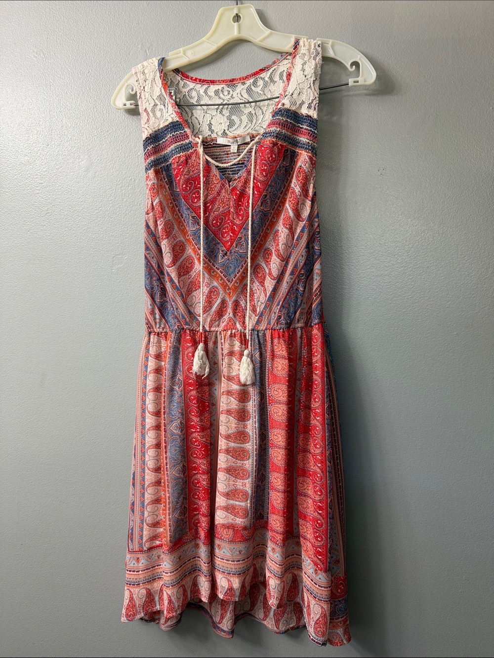 Miss Me Womens Large Paisley lace Dress - Picture 3 of 5